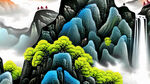 国画山水画