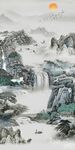 高端山水玄关