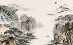 高端国画背景