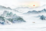 水墨山水画