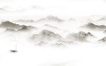 意境 爆款山水墙画 Tif分层