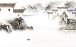 最新 意境中式山水 tif分层