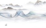 简约 意境中式山水 tif分层