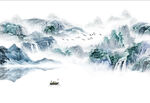 水墨山水画