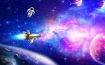 紫色星空