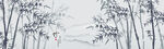 水墨竹
