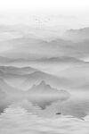 水墨山