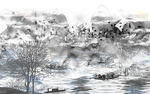 抽象山水 画