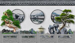 新中式江南水乡形象墙