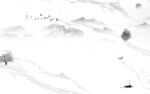 爆款 高清灰色山水 TiF分层