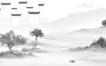 爆款 意境新山水画 TiF分层