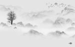 人气 高端灰色山水 tiF分层