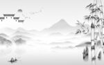 电视 灰欧式无框画 TIF分层
