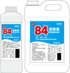 84消毒液瓶贴