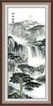 迎客松山水画