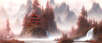 山水油画