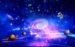 科幻星空立体画