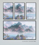 抽象山水画