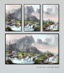 水墨山水抽象装饰画