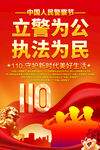 110警察节海报