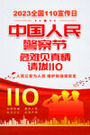 110警察节宣传海报