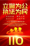 110警察节海报
