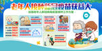 老年人接种展板