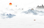 水墨山水画