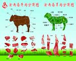 牛羊肉分割图
