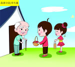 小学生运动卡通