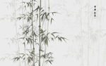 水墨竹子背景墙