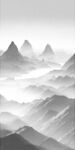 手绘山