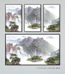 现代山水画