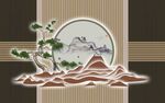 新中式背景墙 