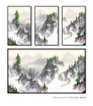 水墨意境山水画