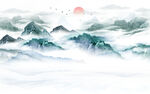 新中式山水画