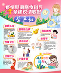 孕产妇疫情期间膳食指导海报