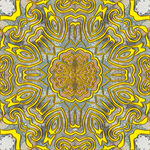 金属花纹天顶壁画