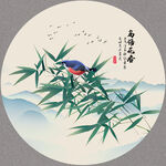 竹子国画