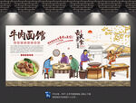 牛肉面背景墙
