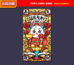 国潮兔年 新年海报