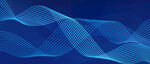 动感曲线通讯抽象科技蓝色背景
