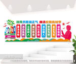 校园师德师风标语文化墙