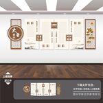 中式中国风古典中医院文化墙展板