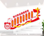 统计职业道德规范楼梯间文化墙