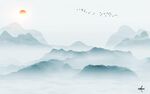 大气 简约中式山水 TiF分层