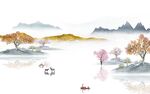 大气 现代爆款山水 tIf分层