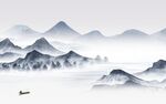 客厅 新品中式山水 TiF分层