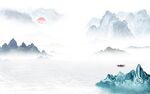 高清 高档背景山水 TIf分层