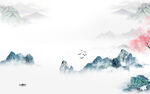 大气 新客厅山水画 tIF分层